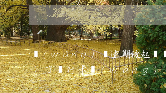 網(wǎng)貸逾期被起訴凍結(jié)了銀行卡 網(wǎng)貸逾期銀行卡會被凍結(jié)嗎