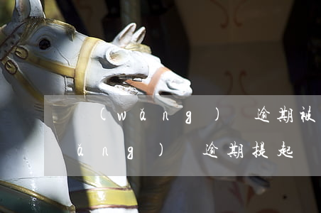 網(wǎng)貸逾期被起訴的事件 網(wǎng)貸逾期提起訴訟