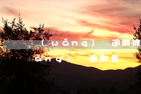 網(wǎng)貸逾期被起訴的金額 網(wǎng)貸逾期金額達(dá)到多少就可以構(gòu)成起訴