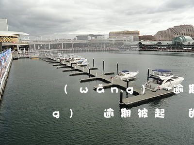 網(wǎng)貸逾期起訴過程(網(wǎng)貸逾期被起訴的流程)