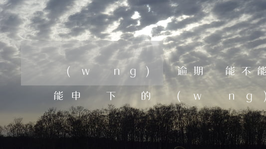 網(wǎng)貸逾期還能不能下口子(逾期能申請下來的網(wǎng)貸)