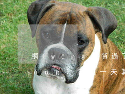 網(wǎng)貸過了一天還算逾期(網(wǎng)貸超一天算不算逾期)