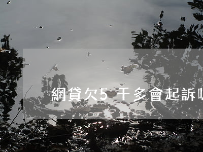 網貸欠5千多會起訴嗎(網貸欠五百會起訴嗎)