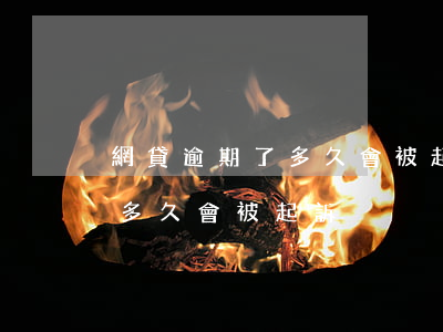 網貸逾期了多久會被起訴(網貸平臺借款逾期多久會被起訴)