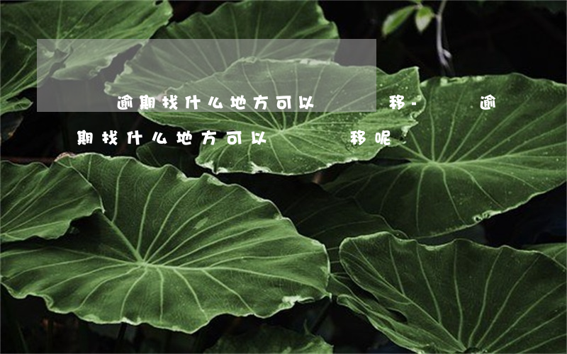網貸逾期找什么地方可以債務轉移-網貸逾期找什么地方可以債務轉移呢