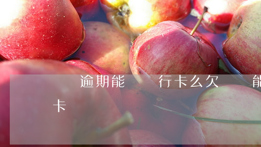 網貸逾期能辦銀行卡么(欠網貸能不能辦銀行卡)