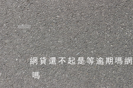 網貸還不起是等逾期嗎(網貸還不起是等逾期嗎)