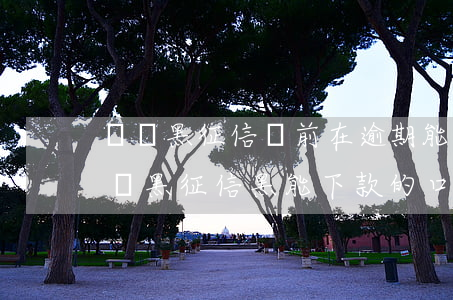 網貸黑征信當前在逾期能貸款的網貸-逾期網黑征信黑能下款的口子