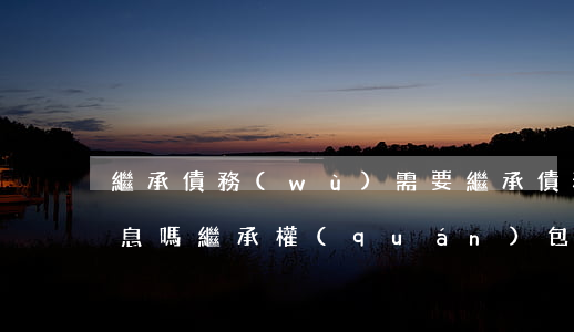 繼承債務(wù)需要繼承債務(wù)利息嗎(繼承權(quán)包括債務(wù)嗎)