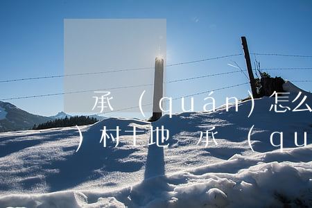 繼承權(quán)怎么繼承(農(nóng)村土地繼承權(quán)怎么繼承)