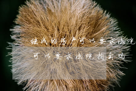 继成的房产可以要求法院拍卖吗(继成的房产可以要求法院拍卖吗)
