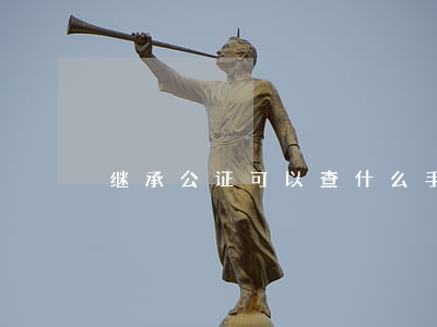 继承公证可以查什么手续(办理继承权公证)