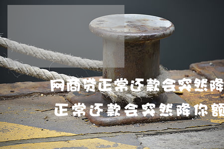 网商贷正常还款会突然降你额度吗-网商贷正常还款会突然降你额度吗为什么