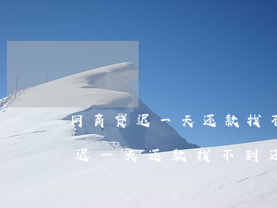 网商贷迟一天还款找不到还款入口-网商贷迟一天还款找不到还款入口怎么办