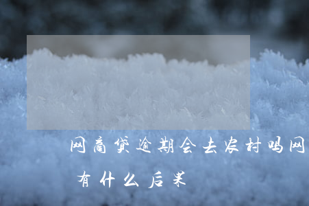 网商贷逾期会去农村吗(网商贷逾期三个月会有什么后果)