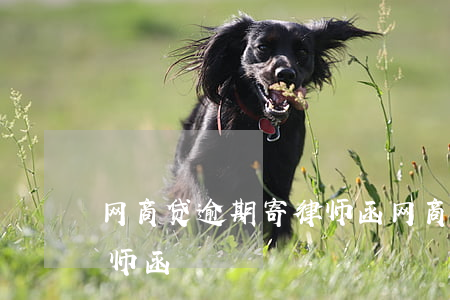 网商贷逾期寄律师函(网商贷委托方说要寄律师函)