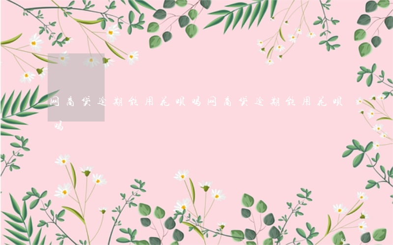 网商贷逾期能用花呗吗(网商贷逾期能用花呗吗)