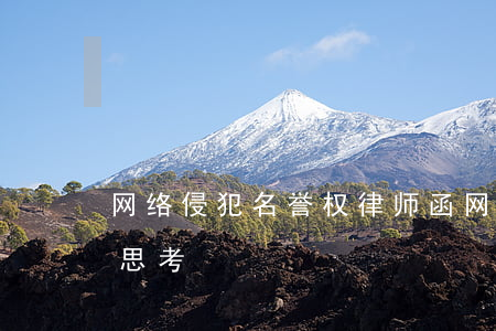 网络侵犯名誉权律师函(网络名誉侵权的法律思考)