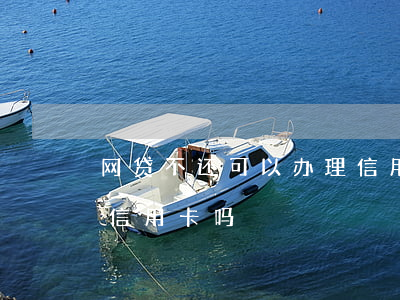 网贷不还可以办理信用卡吗(有网贷不能办理信用卡吗)