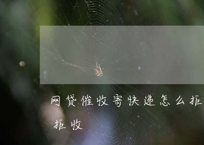 网贷催收寄快递怎么拒收(催收寄的快递可以拒收)
