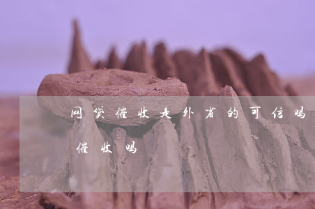 网贷催收是外省的可信吗(假的网贷平台也会催收吗)