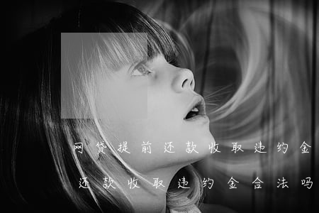 网贷提前还款收取违约金合法吗-网贷提前还款收取违约金合法吗知乎