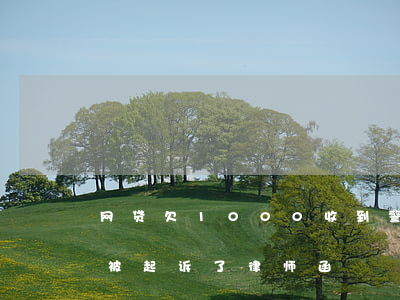 网贷欠1000收到警示函(欠2000网贷被起诉了律师函)