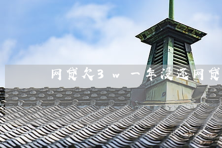 网贷欠3w一年没还(网贷欠了三年也没事)