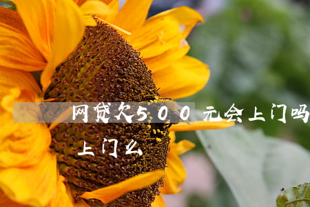 网贷欠500元会上门吗(欠几千块网贷真会上门么)