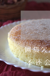 网贷欠几万没钱还会怎么样(欠几千块钱网贷不还会怎么样)