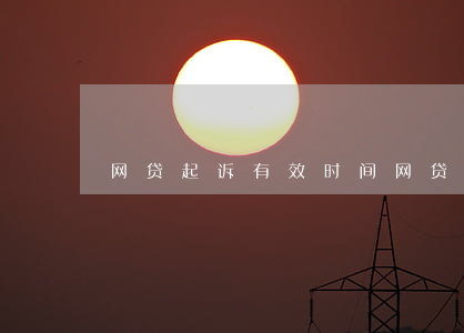 网贷起诉有效时间（网贷起诉有效期多长）