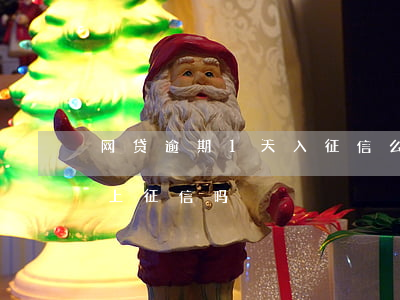 网贷逾期1天入征信么(网贷平台逾期一天能上征信吗)