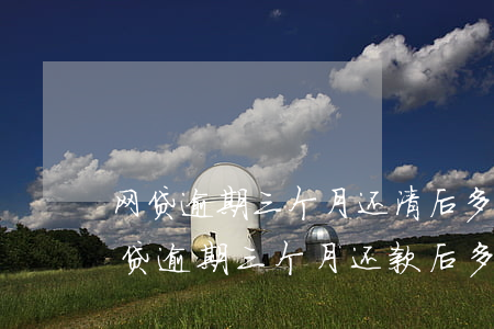 网贷逾期三个月还清后多久才可以供楼-网贷逾期三个月还款后多久能恢复