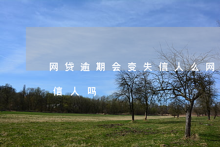 网贷逾期会变失信人么(网贷逾期了会成为失信人吗)
