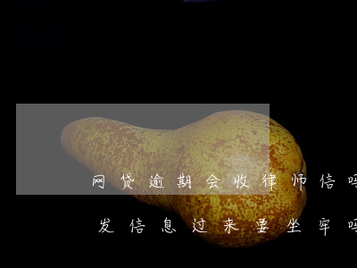 网贷逾期会收律师信吗?(网贷逾期律师事务所发信息过来要坐牢吗)