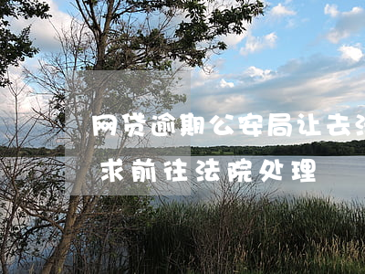 网贷逾期公安局让去法院，网贷逾期：公安局要求前往法院处理