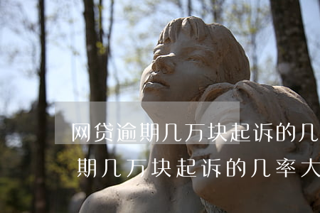 网贷逾期几万块起诉的几率大不大-网贷逾期几万块起诉的几率大不大呀