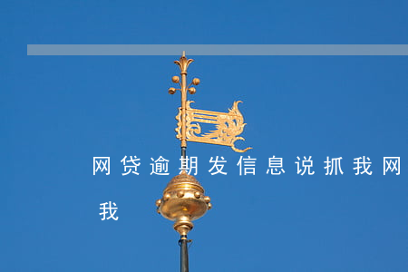网贷逾期发信息说抓我(网上贷款逾期说要抓我)