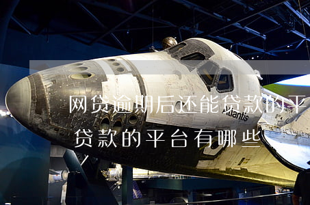 网贷逾期后还能贷款的平台(网贷逾期后还能贷款的平台有哪些)