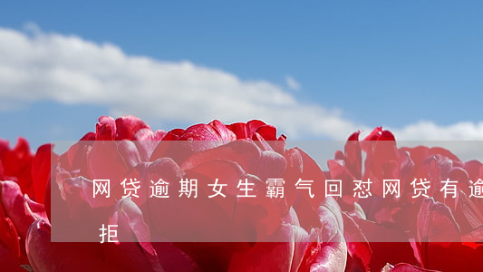 网贷逾期女生霸气回怼(网贷有逾期是不是秒拒)