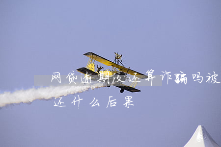 网贷逾期没还算诈骗吗(被诈骗网贷了,逾期不还什么后果)