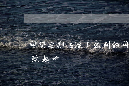 网贷逾期法院怎么判的(网贷逾期多少会被法院起诉)