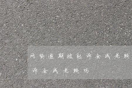 网贷逾期被起诉会成老赖吗-网贷逾期被起诉会成老赖吗