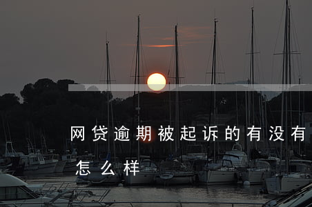 网贷逾期被起诉的有没有（网贷逾期被起诉会怎么样）