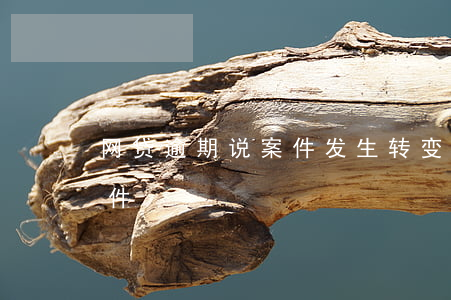 网贷逾期说案件发生转变(网贷逾期是什么案件)