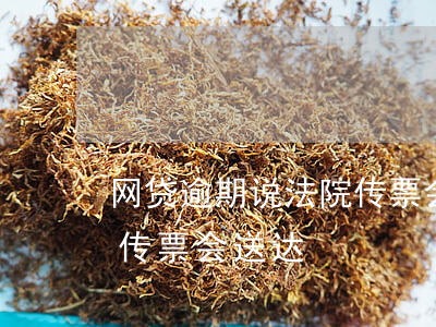 网贷逾期说法院传票会送达(网贷逾期说法院传票会送达)