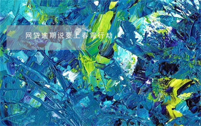 网贷逾期说要上春雷行动
