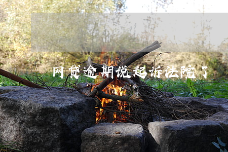 网贷逾期说起诉法院了