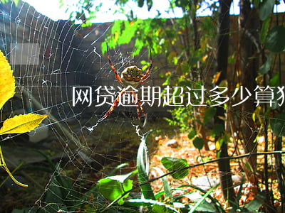 网贷逾期超过多少算犯罪(网贷逾期犯法吗)