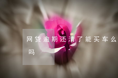 网贷逾期还清了能买车么(网贷逾期可以买车吗)